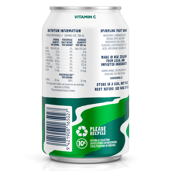 Green Apple & Sparkling Water 24 pack