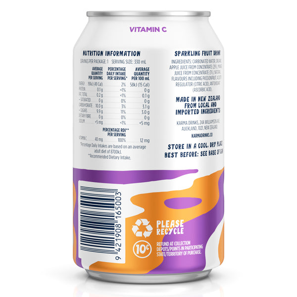 Mango+ Passionfruit & Sparkling Water 24 pack